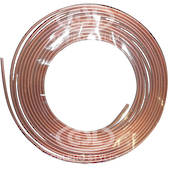 10mm x 0.7mm x 10mtr Copper Tube Coil