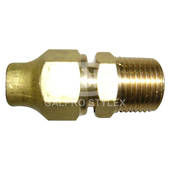 3/8" Flare x 3/8" Male Connector & Nut