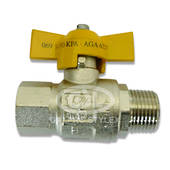 3/8" M/F Tee Handle Ball Valve