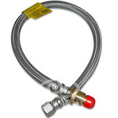 15mm Braided Bayonet Hose 1/2" swivel