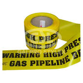Warning Label - High Pressure Gas Pipeline Below