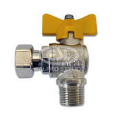 1/2" M/F T/H Gas Angle Ball Valve