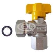 1/2" F/F T/H Gas Angle Ball Valve